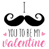 I mustache you to be my valentine