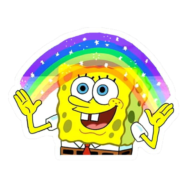 rainbow spongbob
