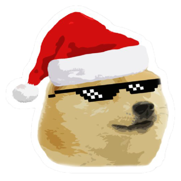 Santa dog meme 2