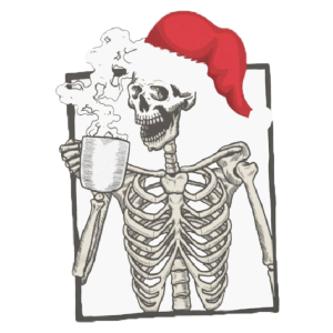 Skeleton santa claus