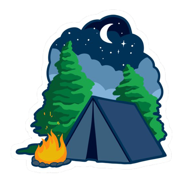 camping tente fire