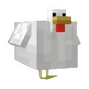 fat minecraft chicken