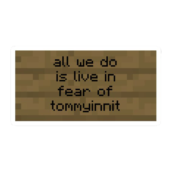 fear of tommyinnit