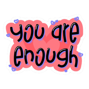 you are enough pink