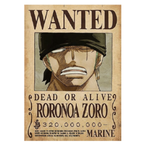 Wanted RORONOA ZORO
